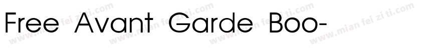 Free Avant Garde Boo字体转换